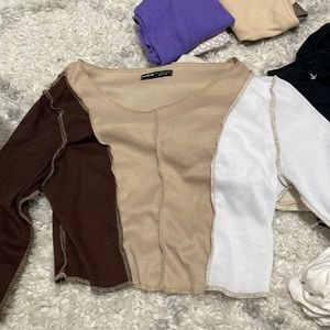 shein tri colored long sleeve